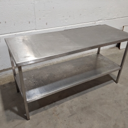 Rvs tafel - 163x65x85cm